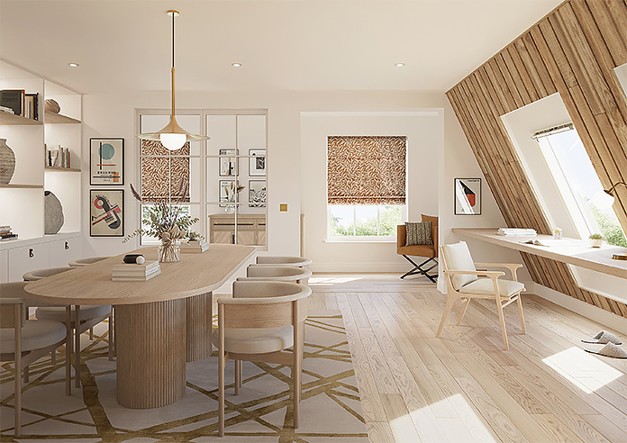 Trailing Vines, Firestalk - Roman Blind - Image 8